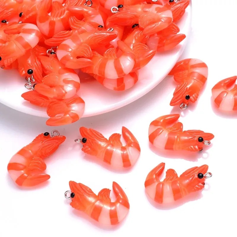 Resin Art Notes - 10Pcs Acrylic Resin Cartoon Seafood Charms