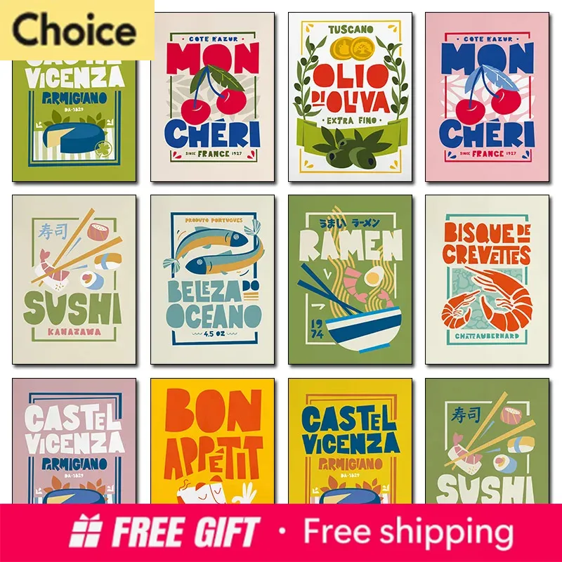 Resin Art Quotes - 2026 Cartoon Funny Food Poster Print