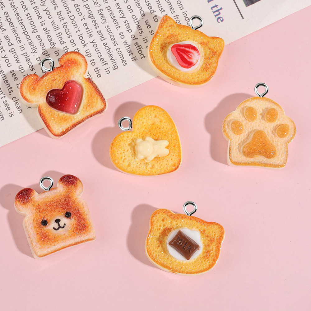 Resin Art Notes - 10pcs Heart Bear Cat Animal Shape
