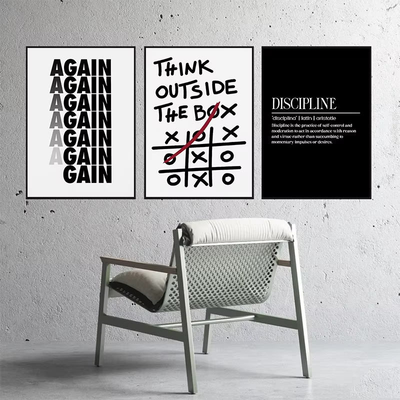 Resin Art Quotes - Modern Motivational Quotes Inspirational Discipline Art