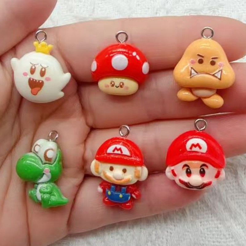 Resin Art Notes - 10pcs resin cartoon pendant, DIY jewelry
