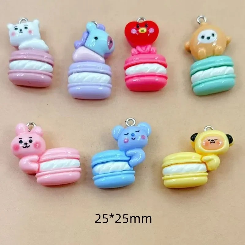 Resin Art And Decor - 10pcs Mixed Cartoon Resin Charms Tiny