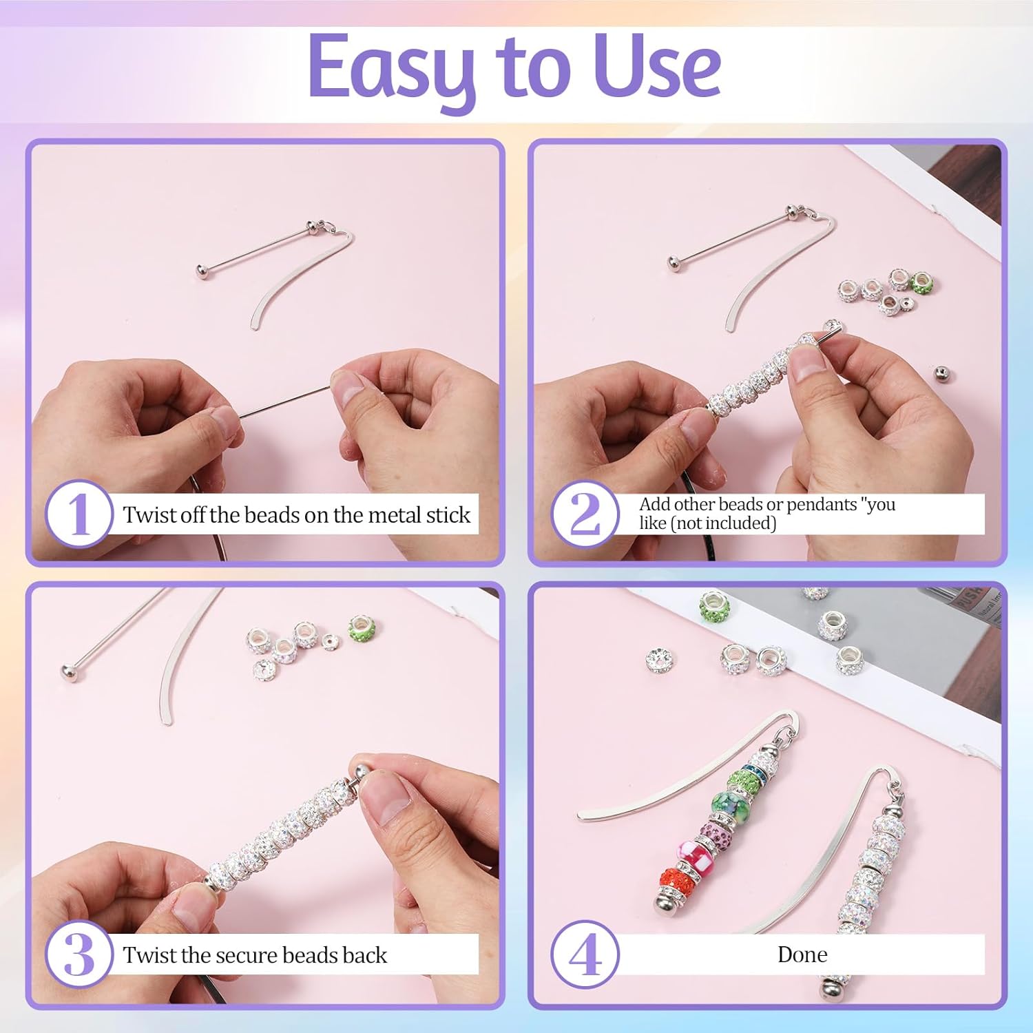 6Pcs Beadable Bookmarks DIY Me - Resin Art Bookmark review and price