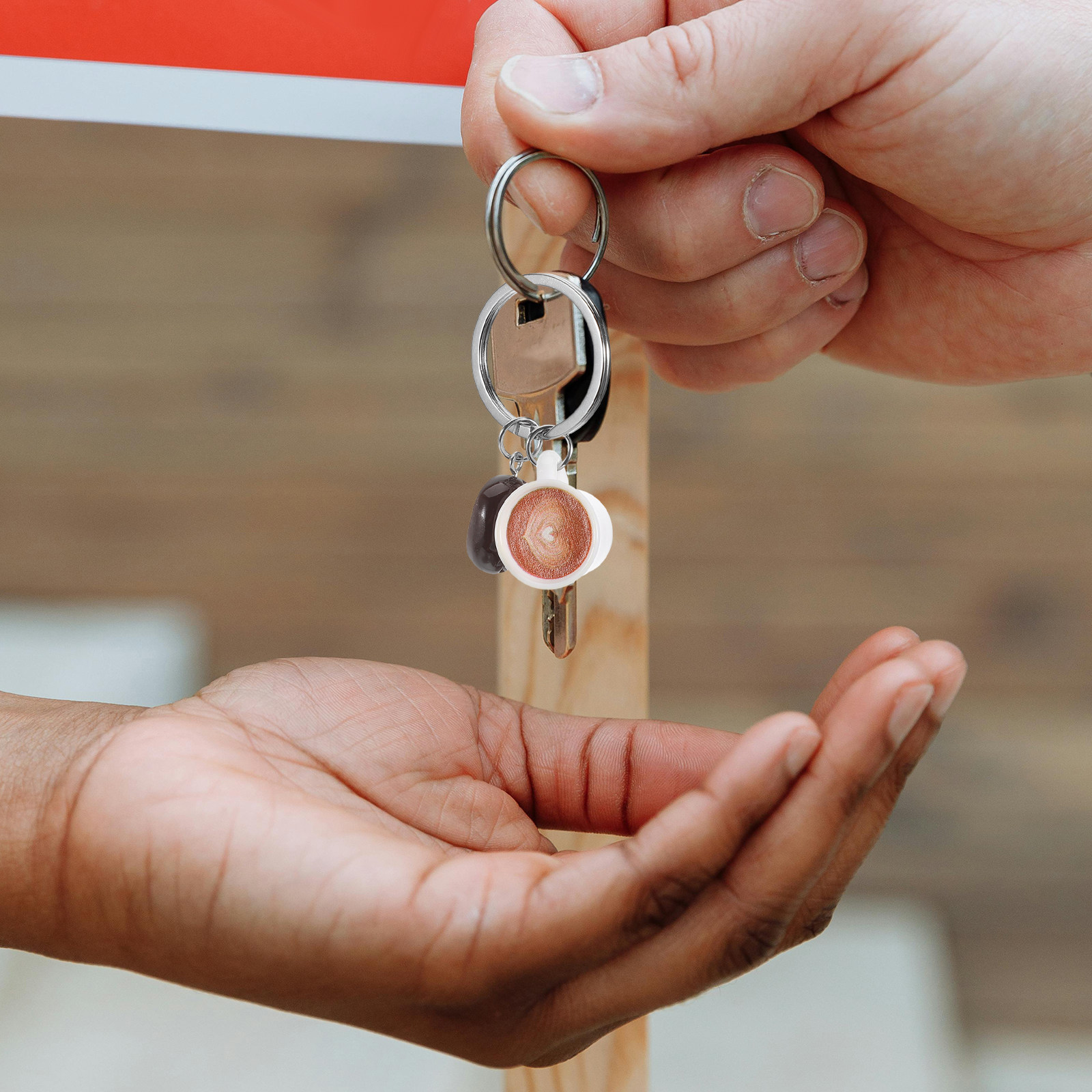 Coffee Bean Keychain Elegant L - Resin Art Keychain Design review and price