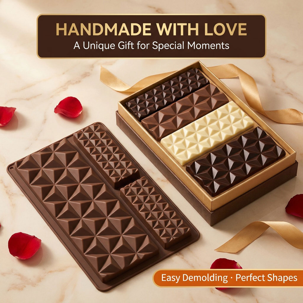 2-in-1 Silicone Chocolate Bar  - Tray Mold Rectangle review and price
