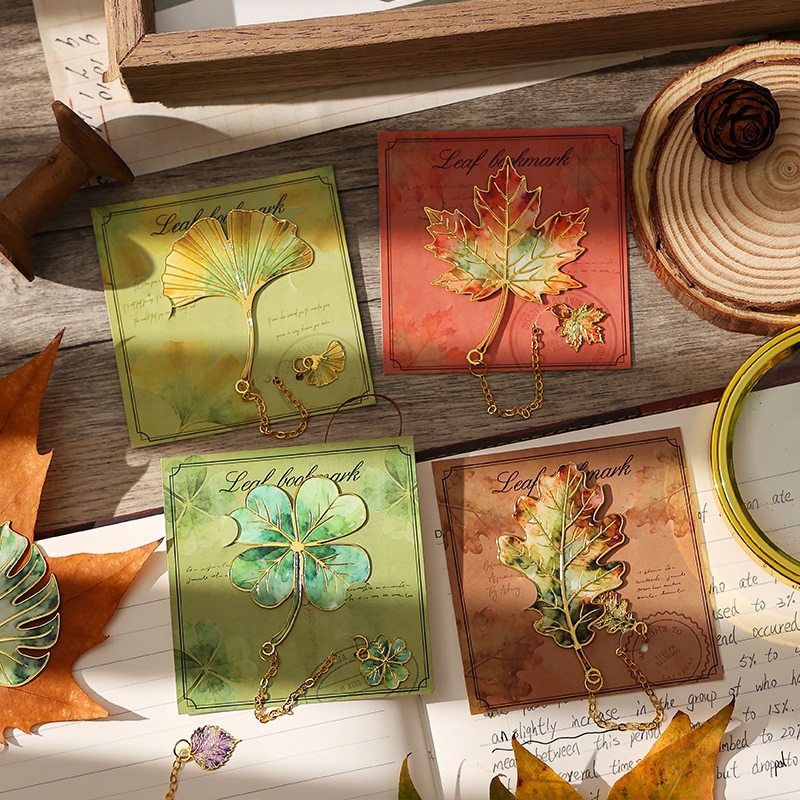 1 Pcs Vintage Leaf Bookmark Wi - Resin Art Bookmark review and price