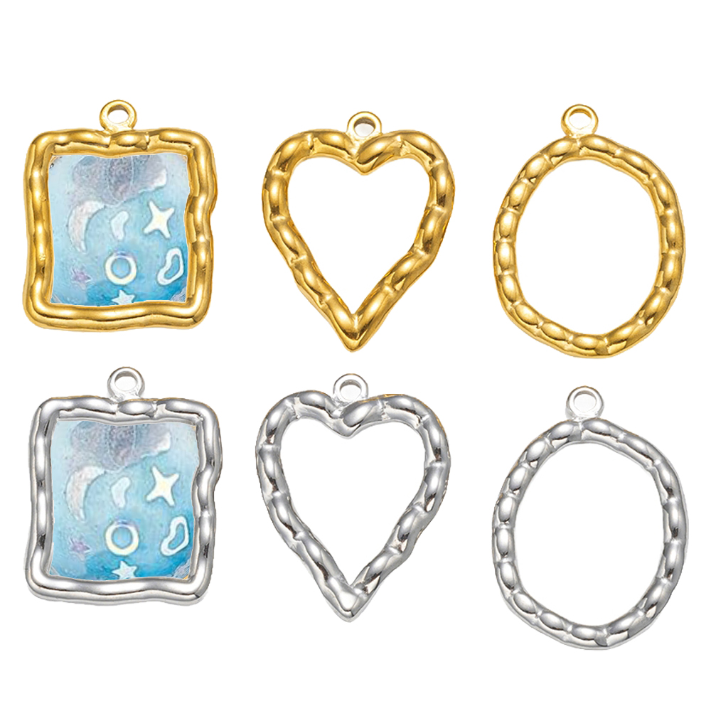 5pcs Stainless Steel Heart Rou - Resin Art And Decor review and price