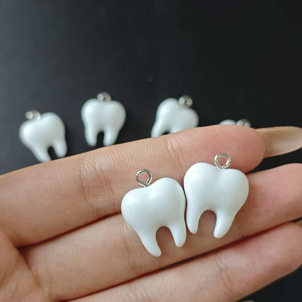 10pcs Cute White Teeth Resin P - Resin Art Notes review and price