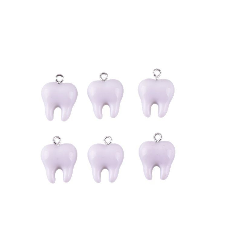 10pcs Cute White Teeth Resin P - Resin Art Notes review and price