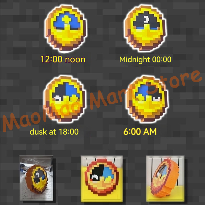 Chic Retro Pixel Art Style Sun - Resin Art Clock review and price