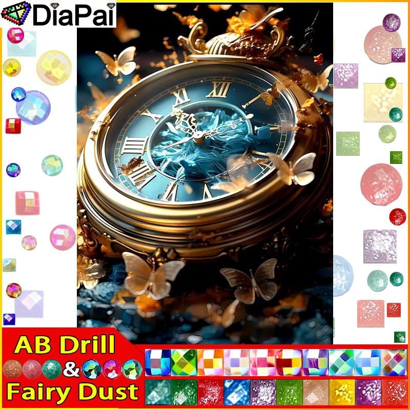DiaPai Fairy Dust AB  Diamond  - Resin Art Clock review and price