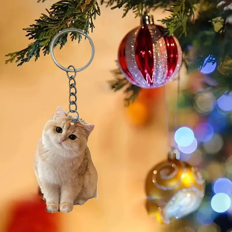 Black And White Cat Keychain 2 - Resin Art Keychain Design review and price