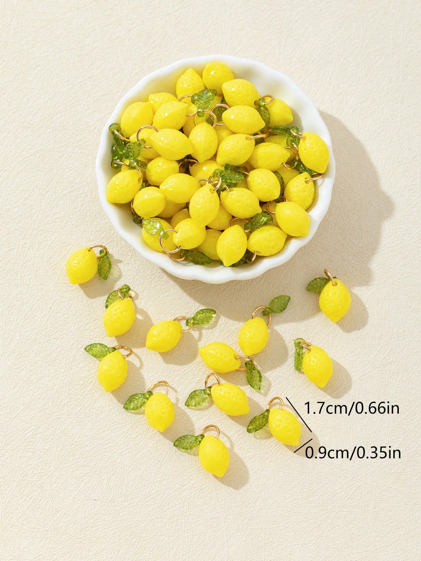 10Pcs 3D Lemon Resin Charms Pe - Resin Art And Decor review and price