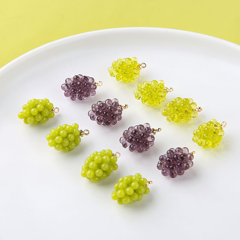 6pcs Cute Little Grapes Resin  - Resin Art Notes review and price