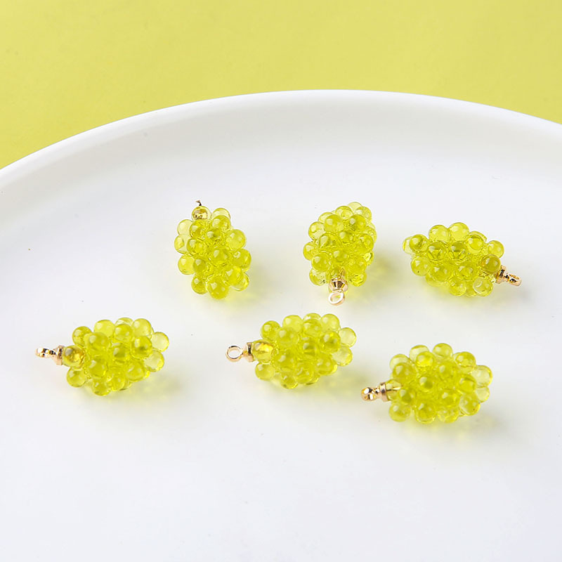 6pcs Cute Little Grapes Resin  - Resin Art Notes review and price