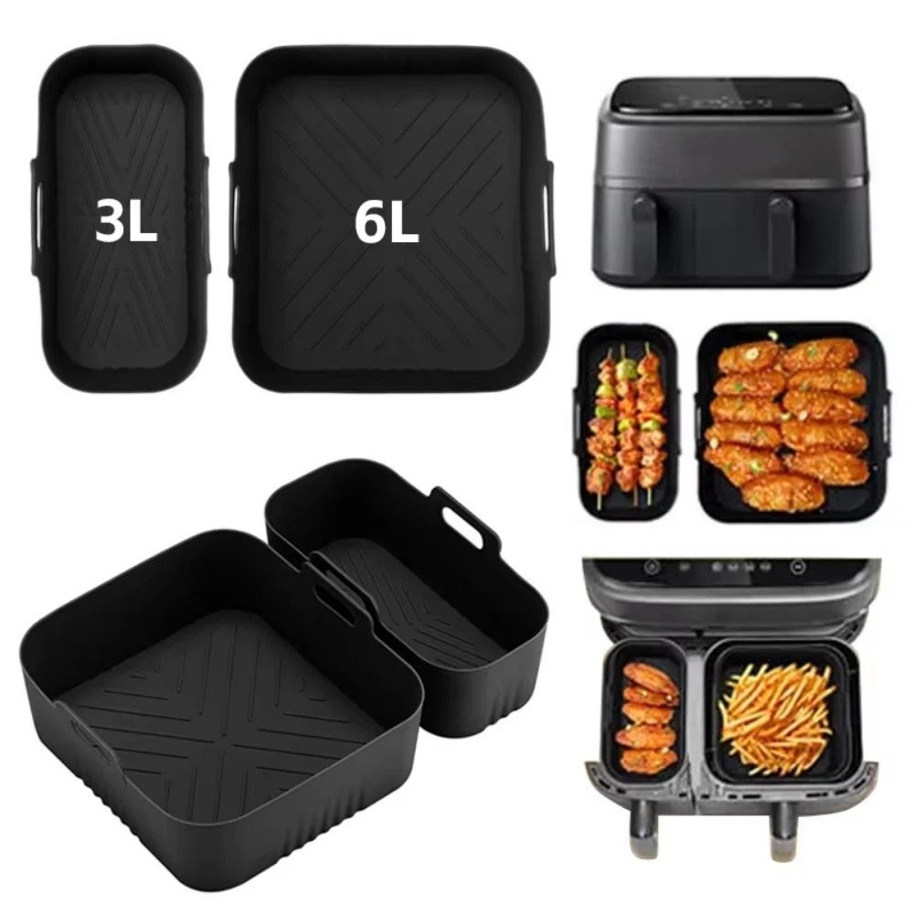 6L/3L Air Fryer Liner Non-Stic - Tray Mold Rectangle review and price