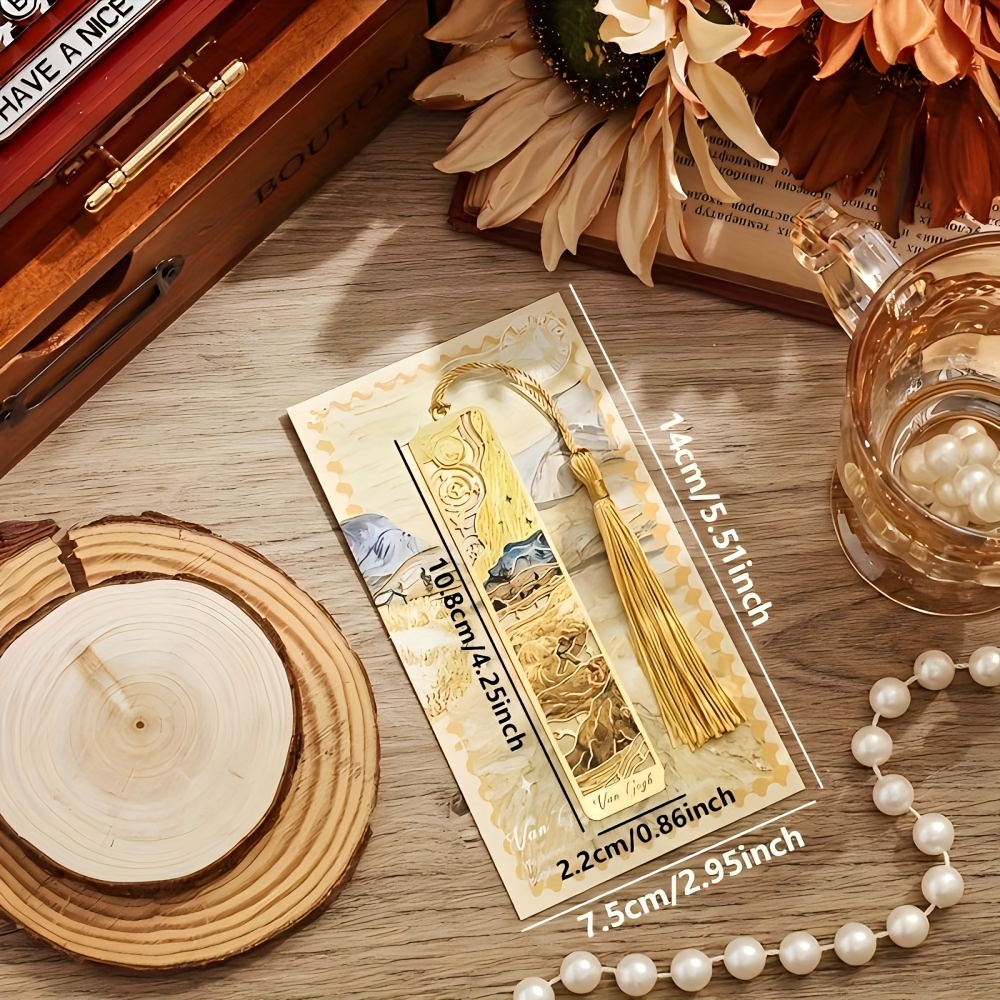 Retro Oil Painting Metal Bookm - Resin Art Bookmark review and price