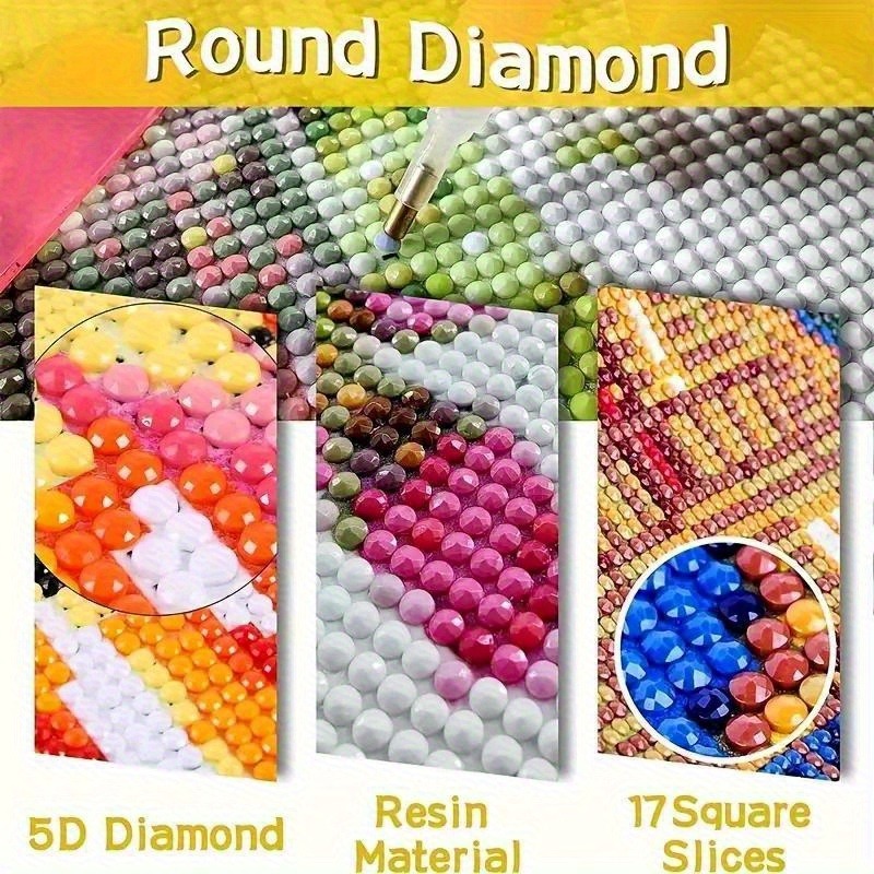 2D flat Retro Diamond Art, vin - Resin Art Meaning review and price