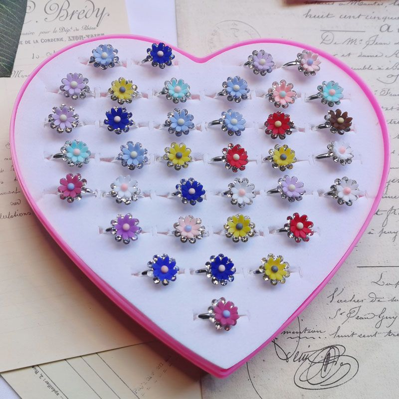 10pcs/Lot Cute Children's Cart - Resin Art Ring review and price