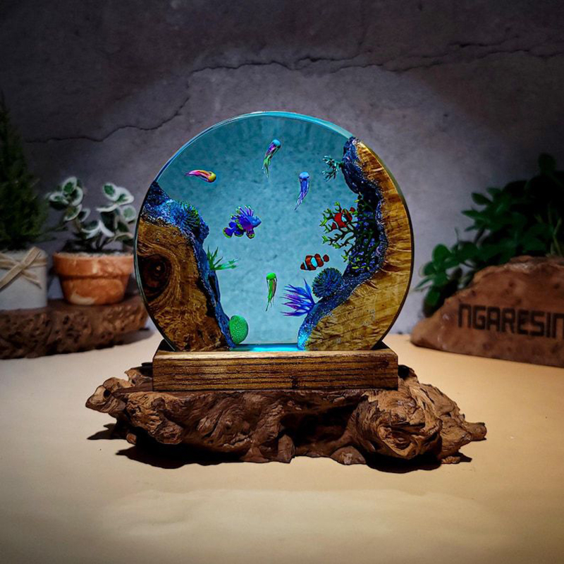 Ocean Aquarium Organism Resin  - Resin Art And Decor review and price
