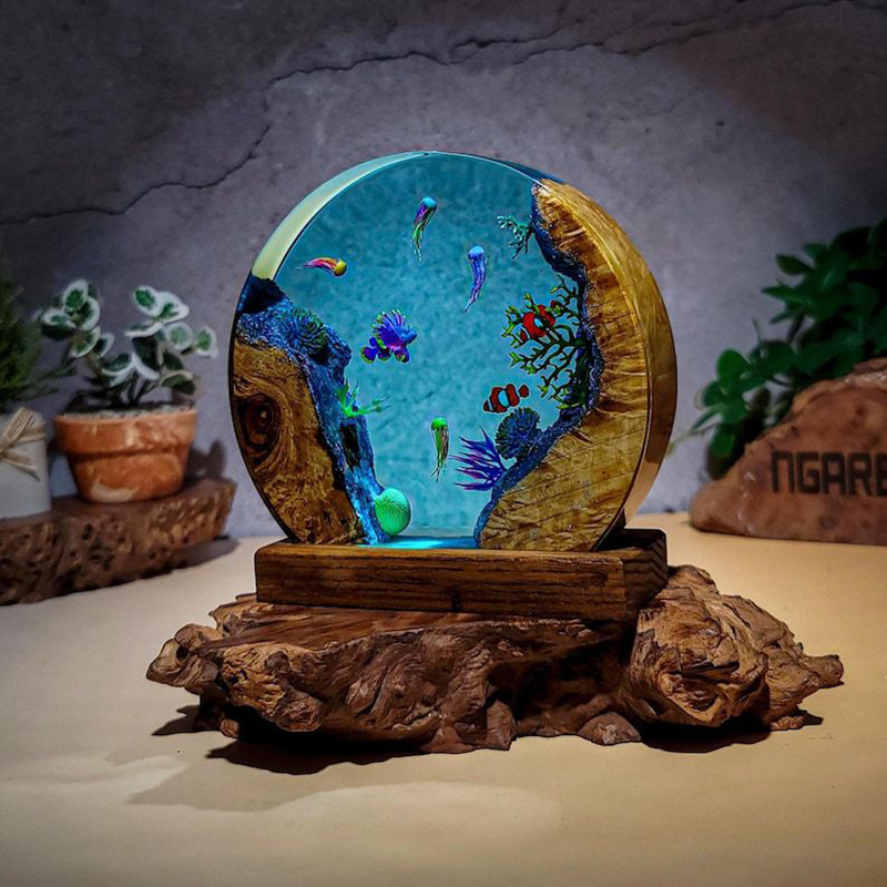Ocean Aquarium Organism Resin  - Resin Art And Decor review and price