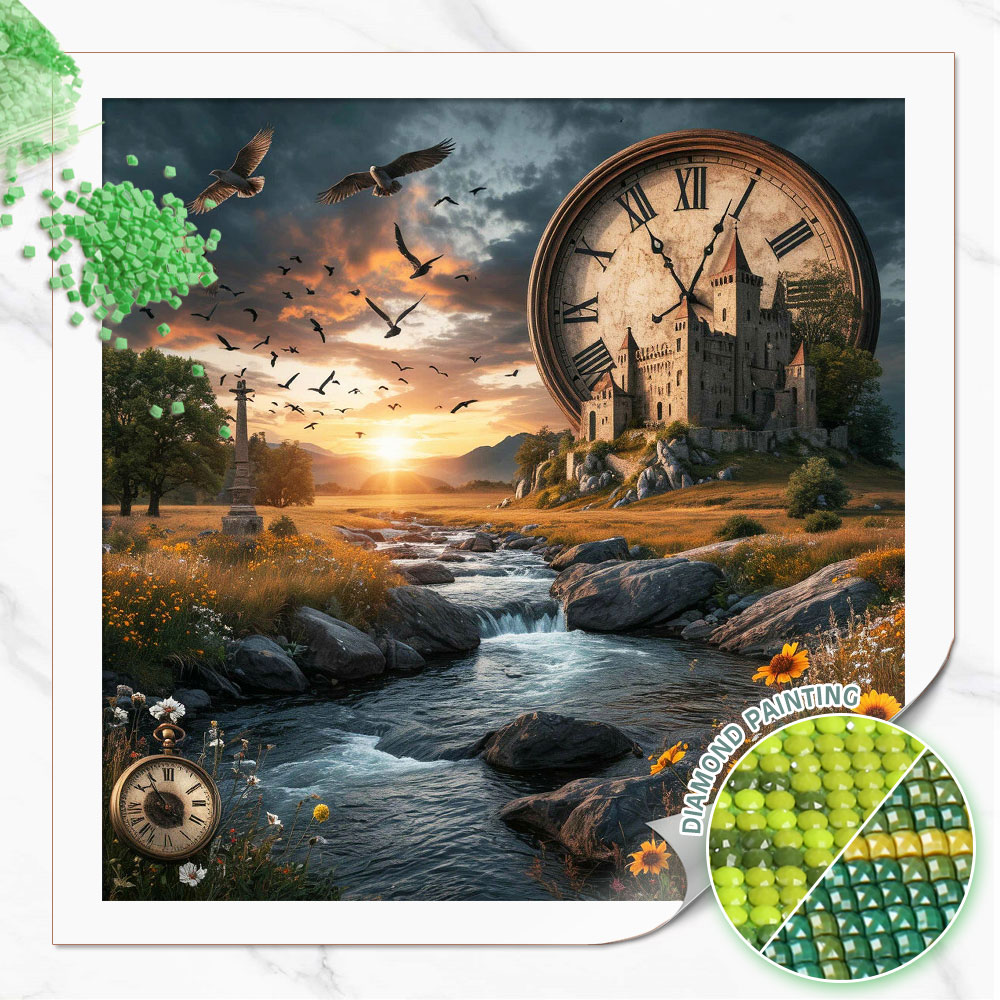 Huacan Diamond Painting Wilder - Resin Art Clock review and price