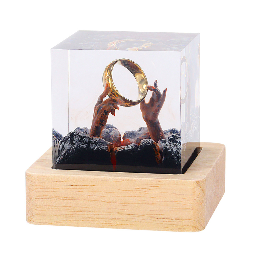 Demon Realm Organism Resin Tab - Resin Art Ring review and price