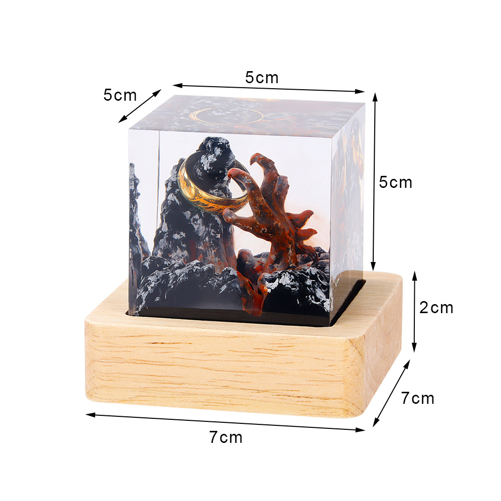 Demon Realm Organism Resin Tab - Resin Art Ring review and price