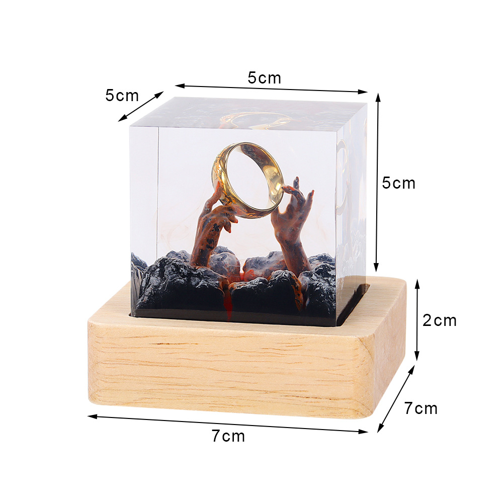 Demon Realm Organism Resin Tab - Resin Art Ring review and price