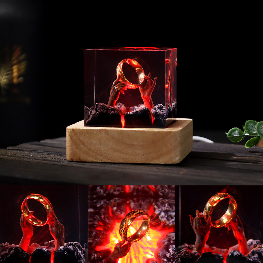 Demon Realm Organism Resin Tab - Resin Art Ring review and price