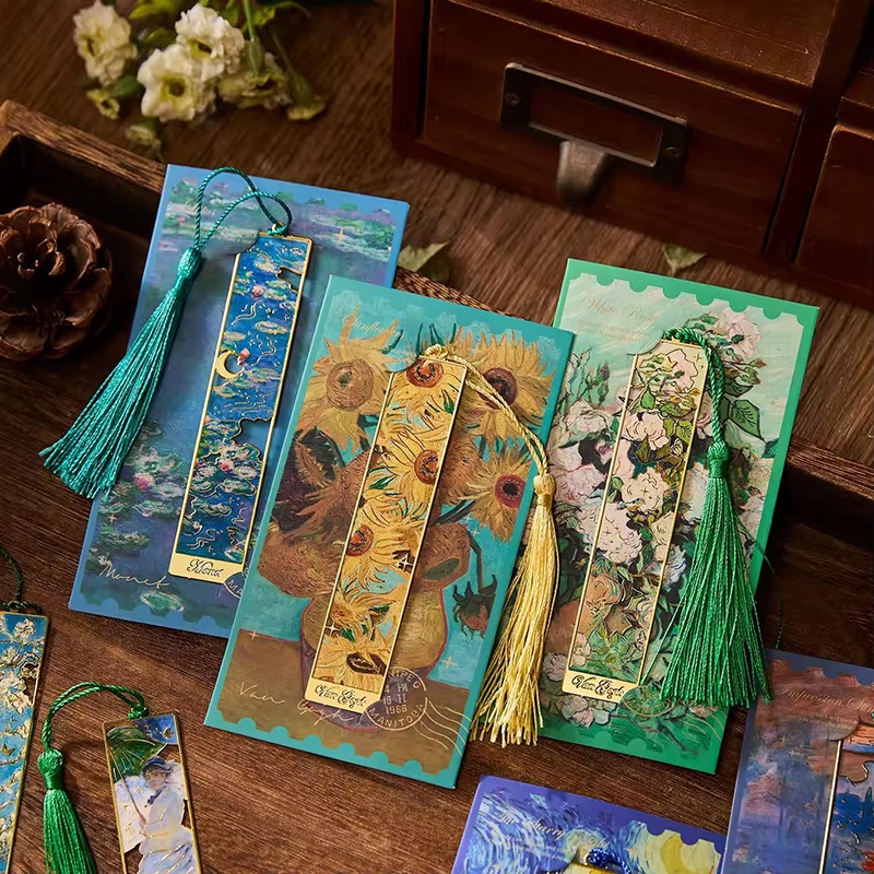 Vintage Painting Metal Bookmar - Resin Art Bookmark review and price