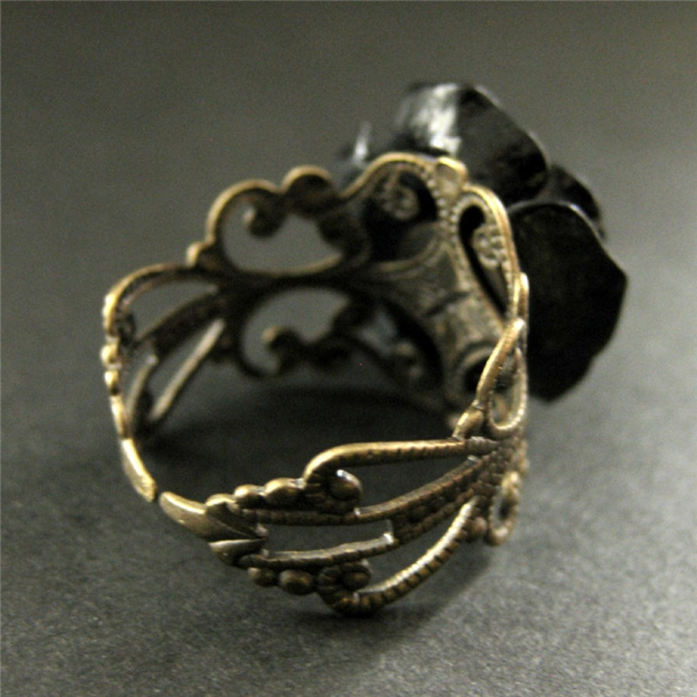 Temperament Retro Black Resin  - Resin Art Ring review and price