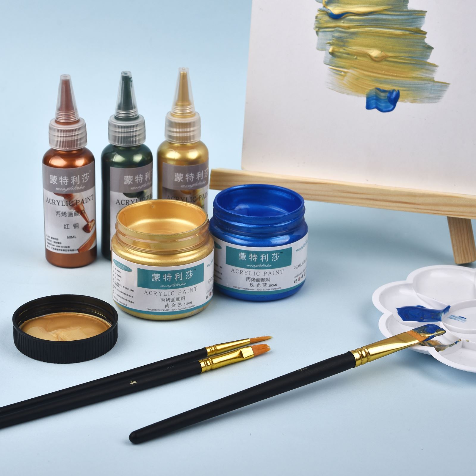 7 Colors 60ml/Bottle Metallic  - Resin Color Paste review and price