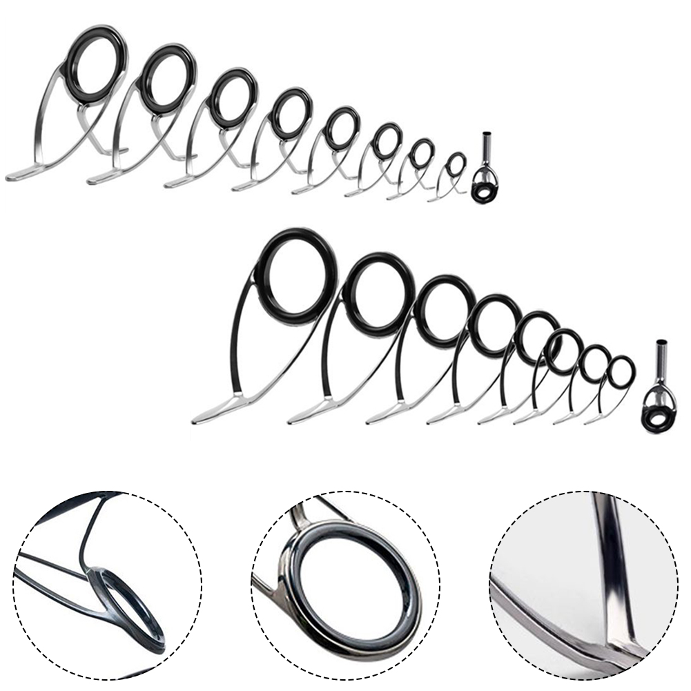 9 Pcs Fishing Rod  Guide Ceram - Epoxy Resin Ab review and price