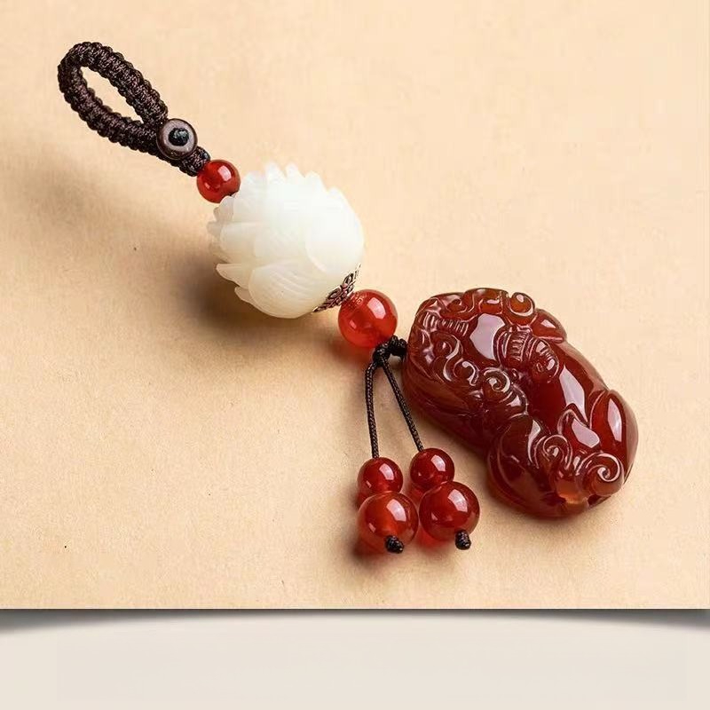 Pendant Lotus Keychain Car Cha - Resin Art Ring review and price