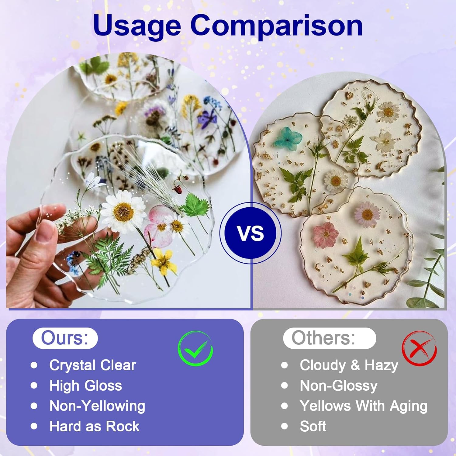 Clear Epoxy Resin AB Glue Hard - Resin Art Stone review and price