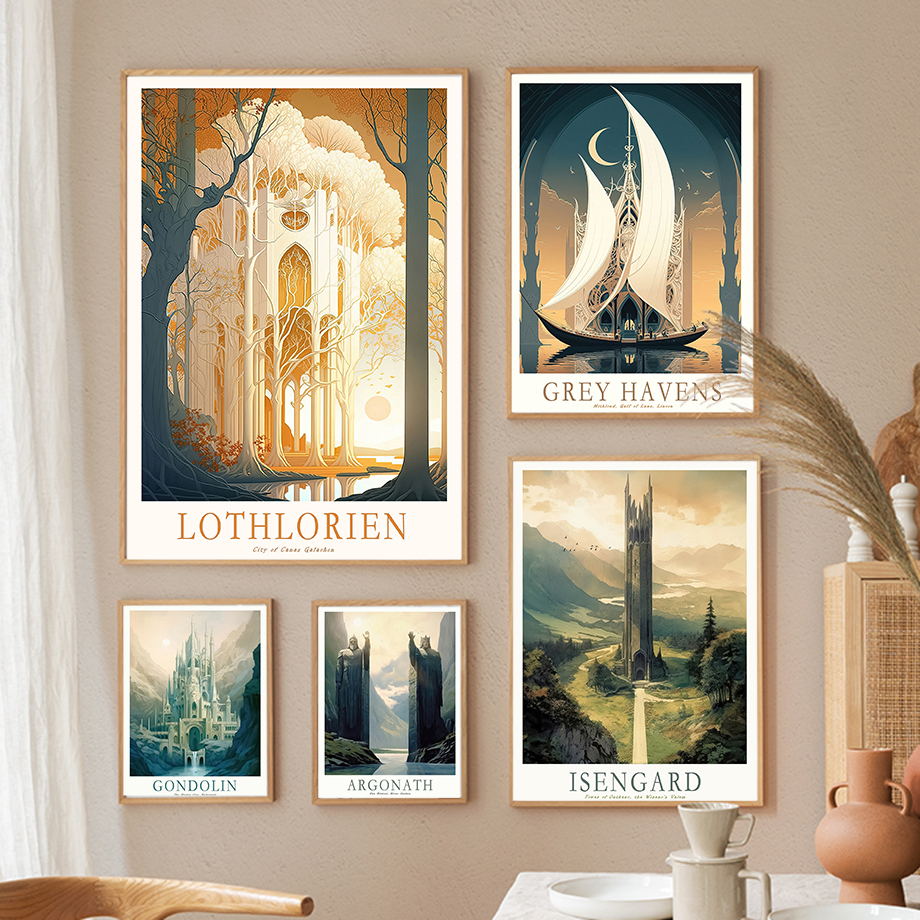 Ring Middle-Earth Retro Travel - Resin Art Ring review and price