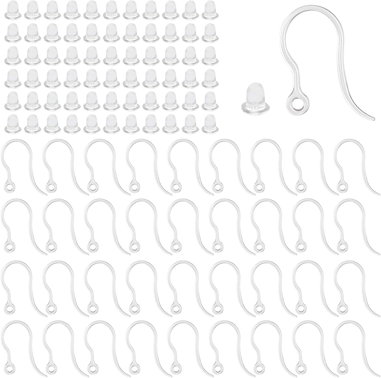 40pcs Clear Plastic Earring Ho - Resin Art Notes review and price