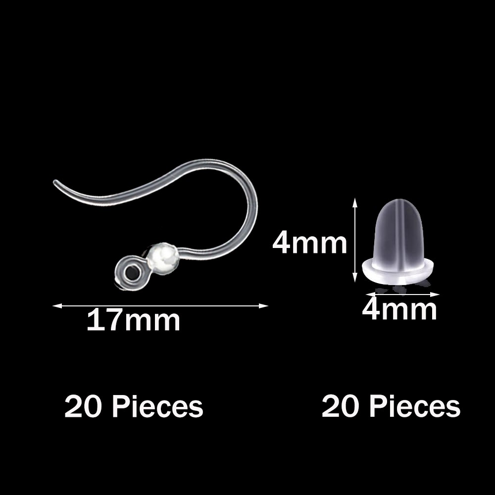 40pcs Clear Plastic Earring Ho - Resin Art Notes review and price