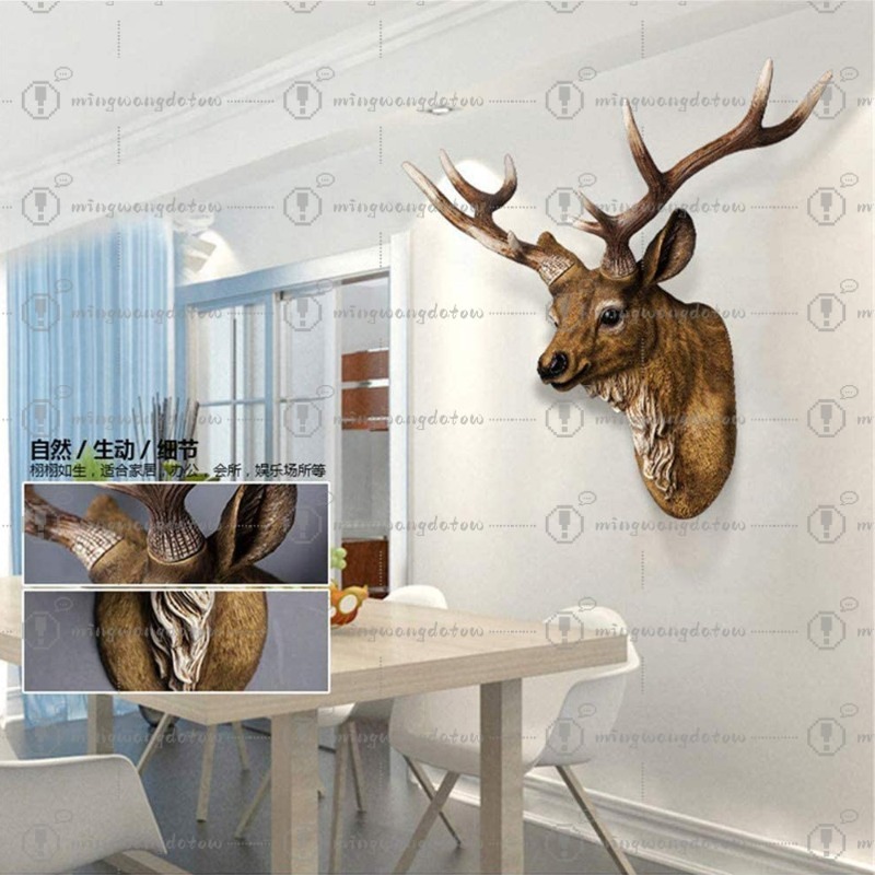 Faux Deer Head 17 inch Faux An - Resin Art And Decor review and price