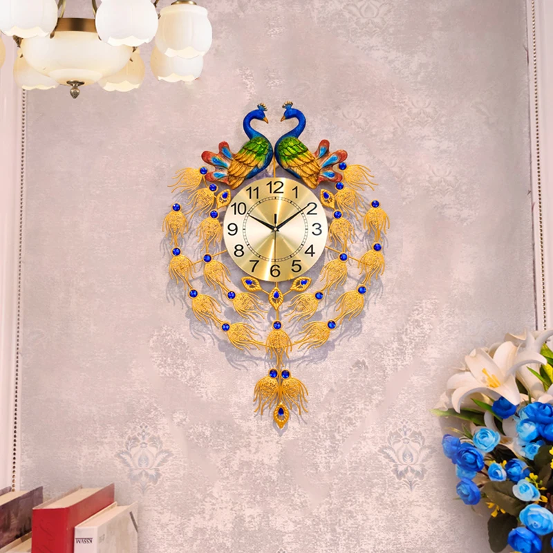 Peacock Nordic Wall Clocks Dig - Resin Art Clock review and price