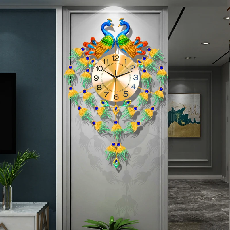 Peacock Nordic Wall Clocks Dig - Resin Art Clock review and price