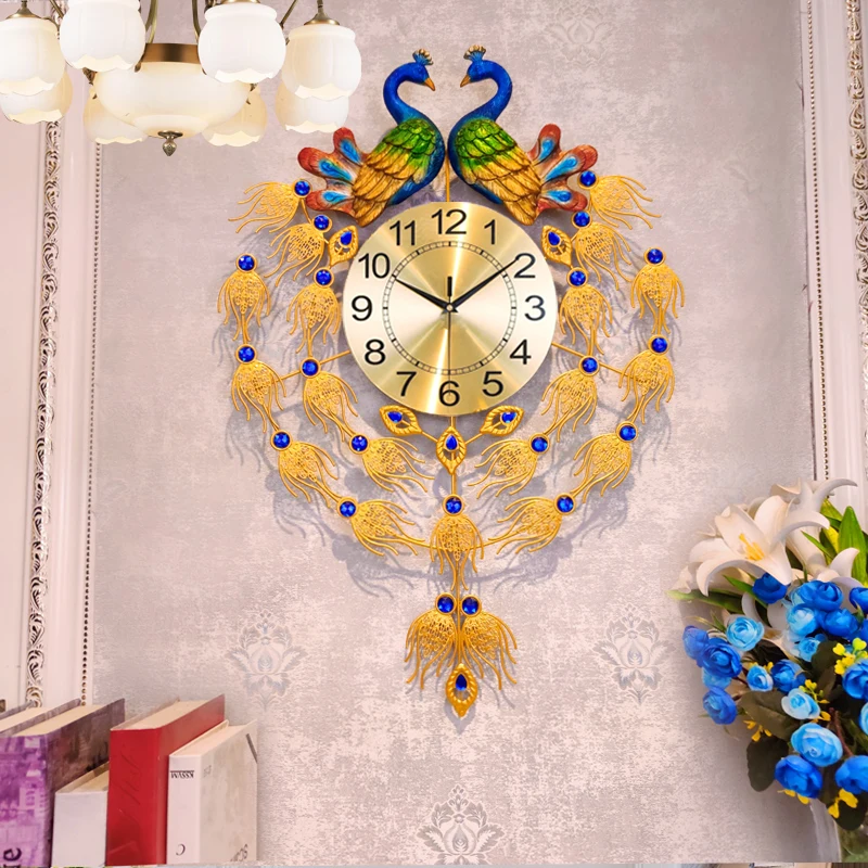Peacock Nordic Wall Clocks Dig - Resin Art Clock review and price
