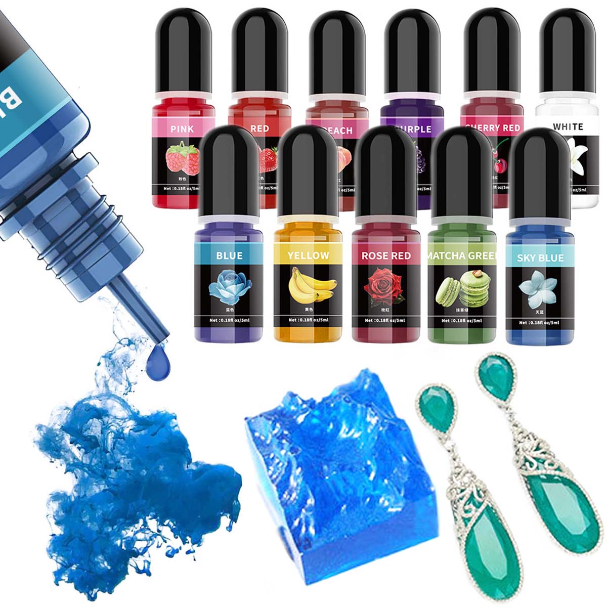 5ml/Bottle Epoxy Resin Pigment - Epoxy Resin Ab review and price