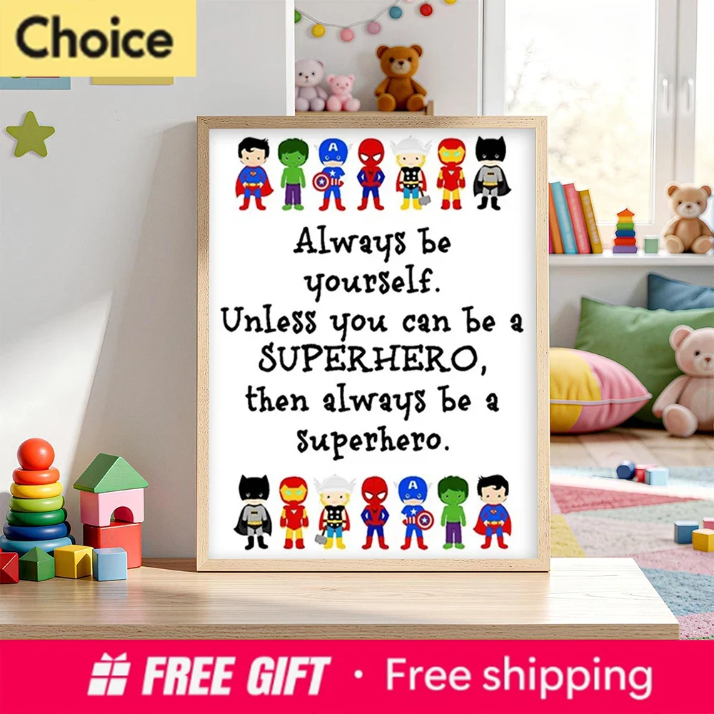 Cartoon Superhero Party Art Pr - Resin Art Quotes review and price