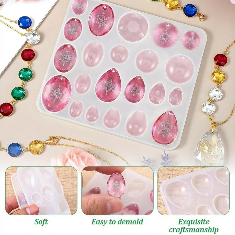 3Packaged Gemstone Silicone Mo - Resin Art Stone review and price