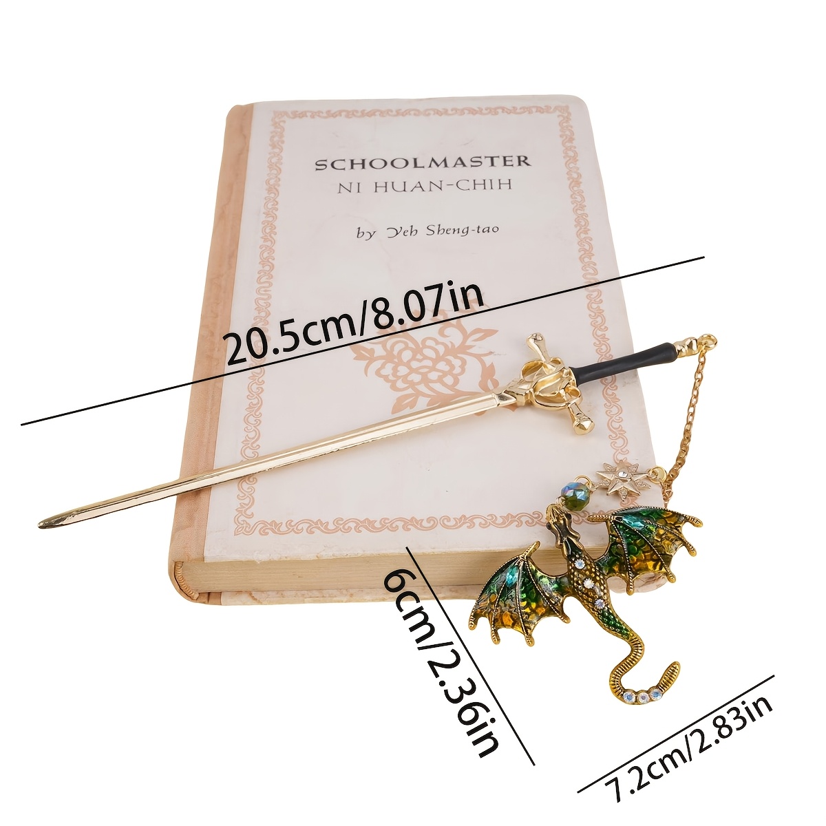 Bview Art Medieval Dragon Swor - Resin Art Bookmark review and price