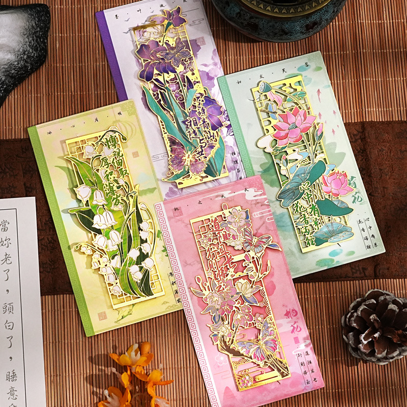 Lotus Metal Bookmark Elegant F - Resin Art Bookmark review and price